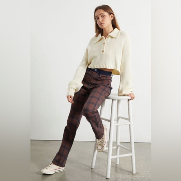 0305 - WEWOREWHAT Color Block Icon Jeans size 26 - Picture 3 of 8